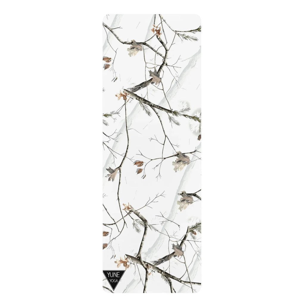 Yoga Mat - Non Slip Rubber Material White Camo-0