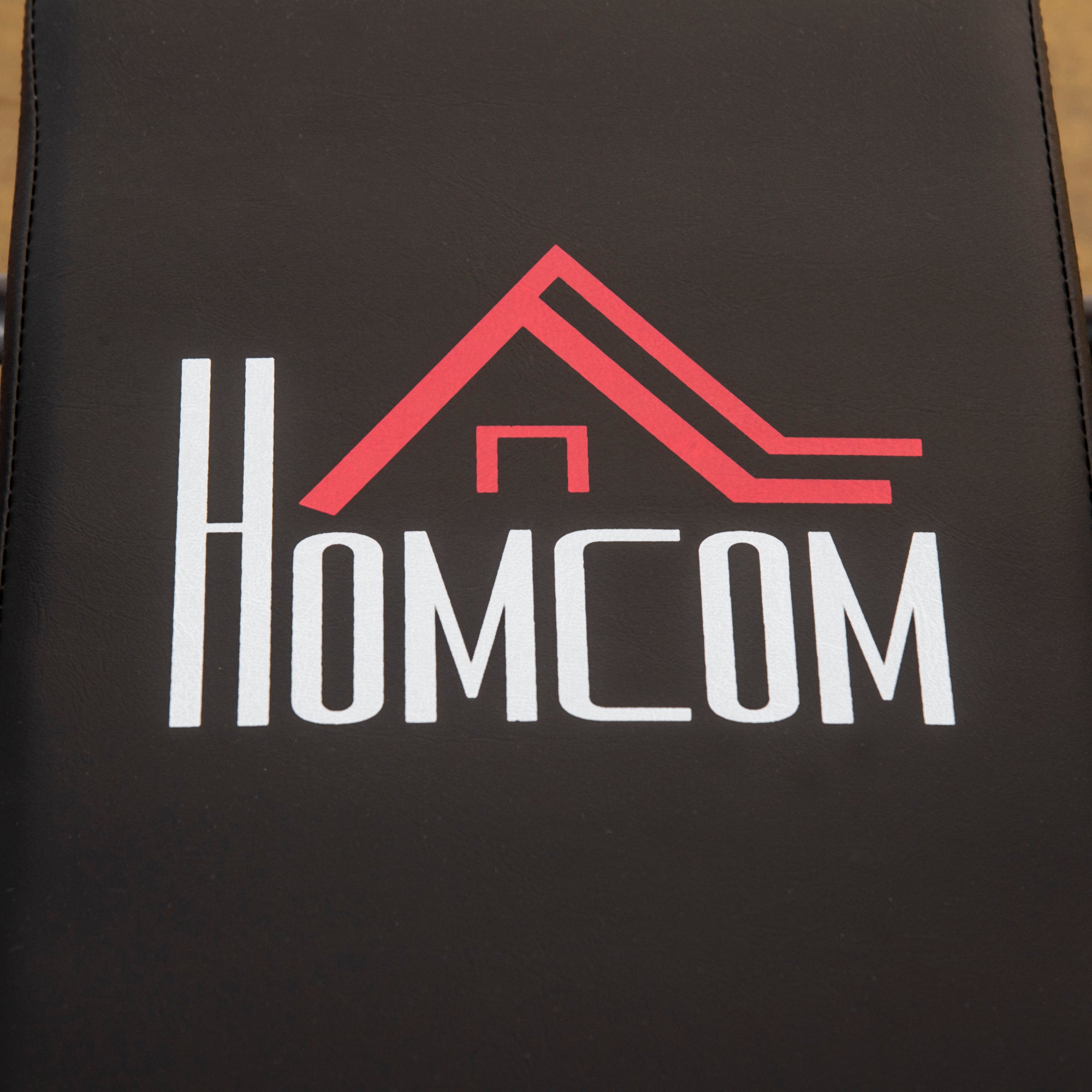 HOMCOM Adjustable Weight Bench with Barbell Rack & Dip Station, Black (8-Pos)