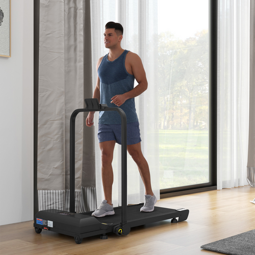 2.5HP Folding Treadmill Walking Pad, Remote, 1–10KM/H, Black