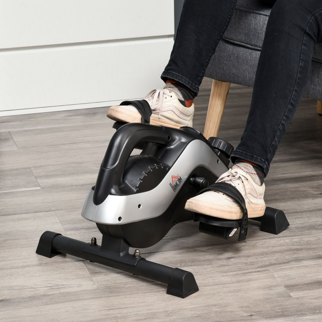 HOMCOM Mini Exercise Bike, 8-Level Magnetic Resistance w/ LCD Display