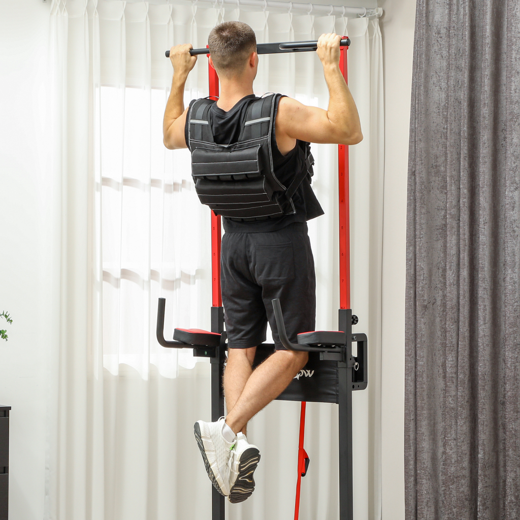 30KG Adjustable Weighted Vest w/30 Removable Metal Weight Bags, Black