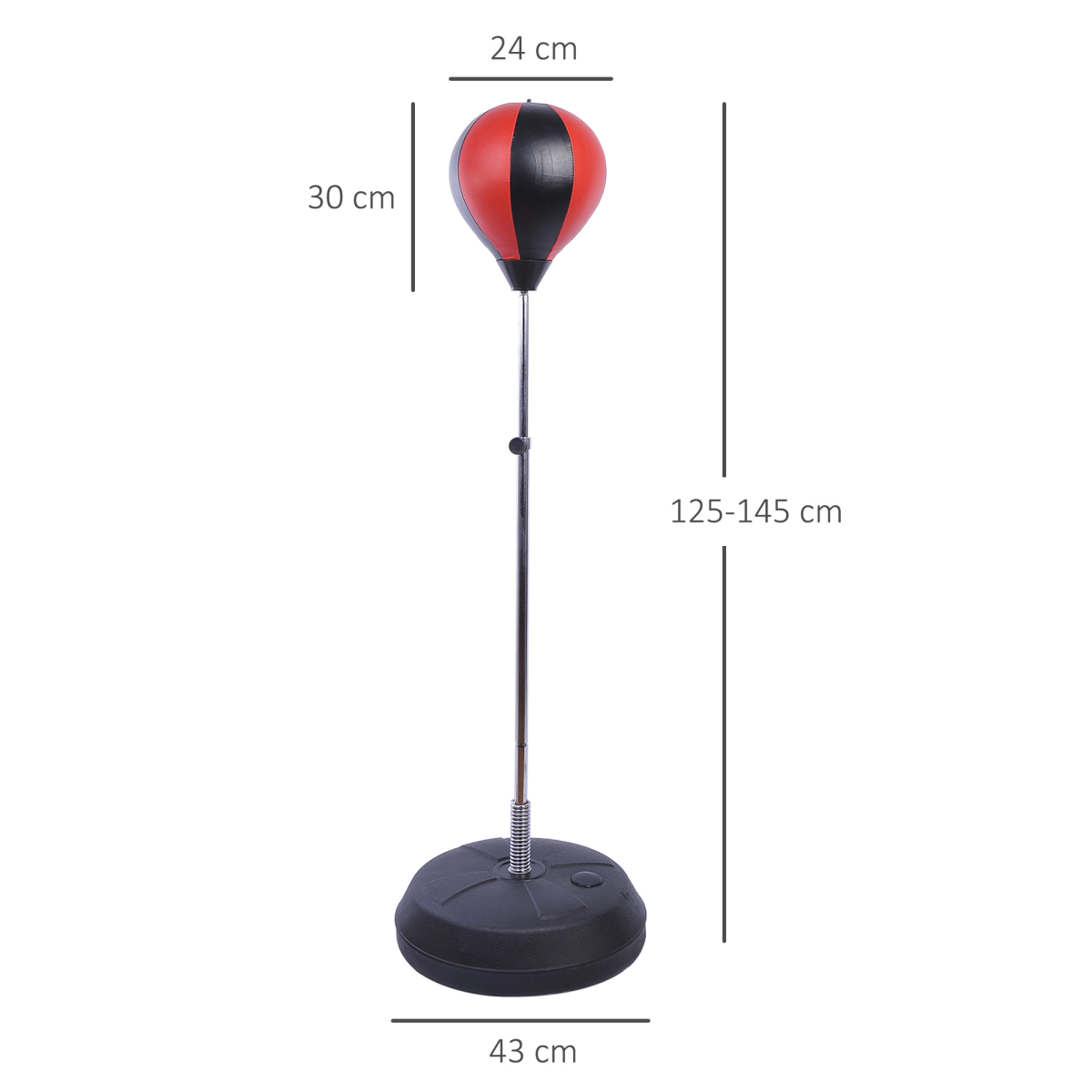Adjust Kids Training Boxing Punching Ball Bag Boxing Punching w/ Gloves HOMCOM