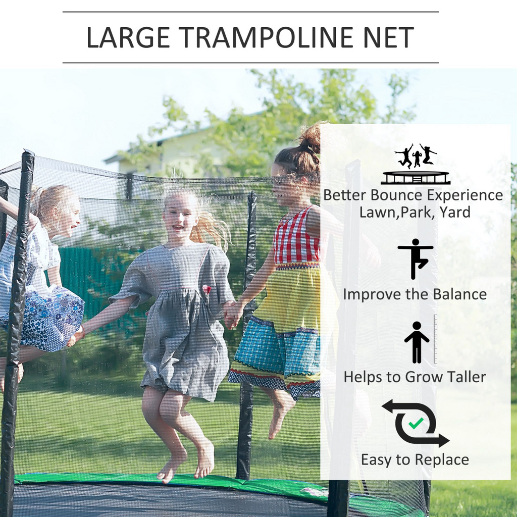 10FT Replacement Trampoline Safety Net Enclosure Surround (HTML)