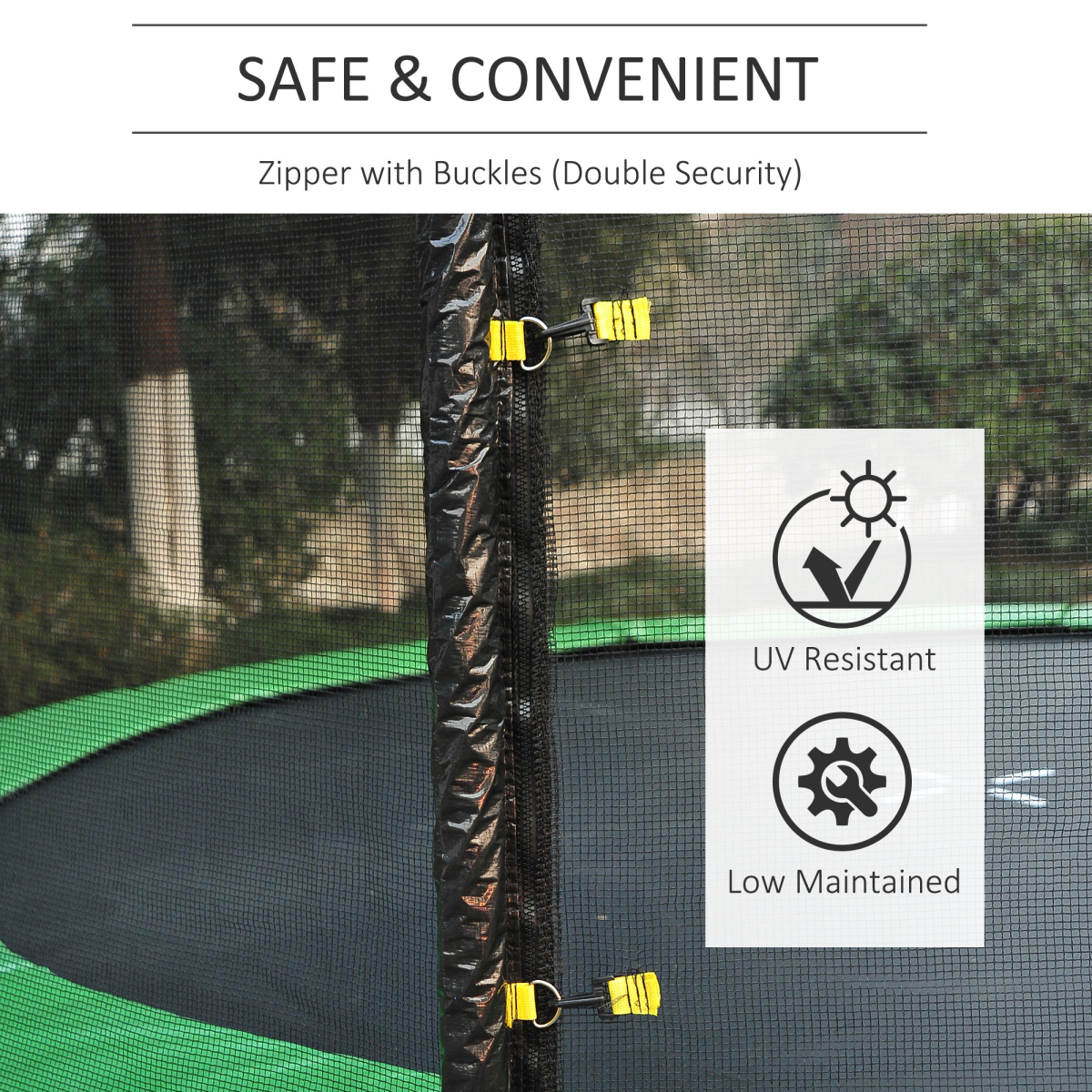 10FT Replacement Trampoline Safety Net Enclosure Surround (HTML)