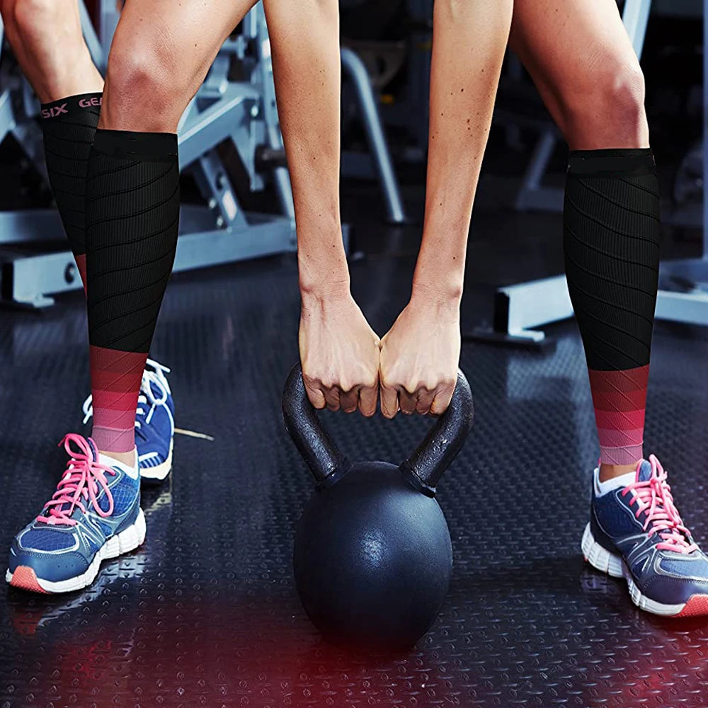 SPRRTOR Compression Calf Sleeves for Injury Relief - Footless Design