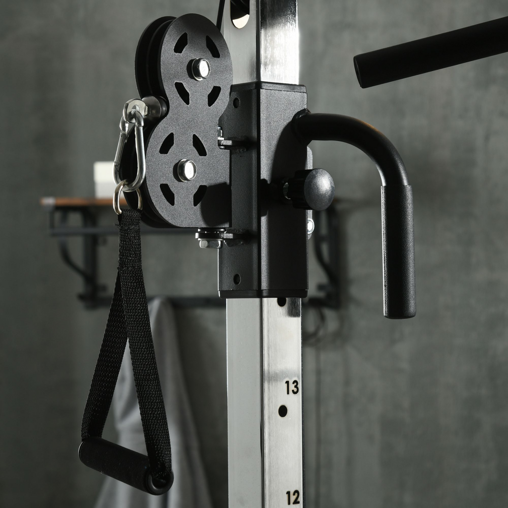 SPORTNOW Home Gym Machine, 15-Position Adjustable Training Workout Station