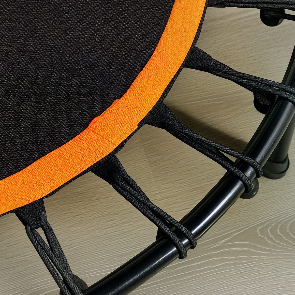 HOMCOM 40'' Mini Trampoline for Adults with Adjustable Removable Handle, Orange