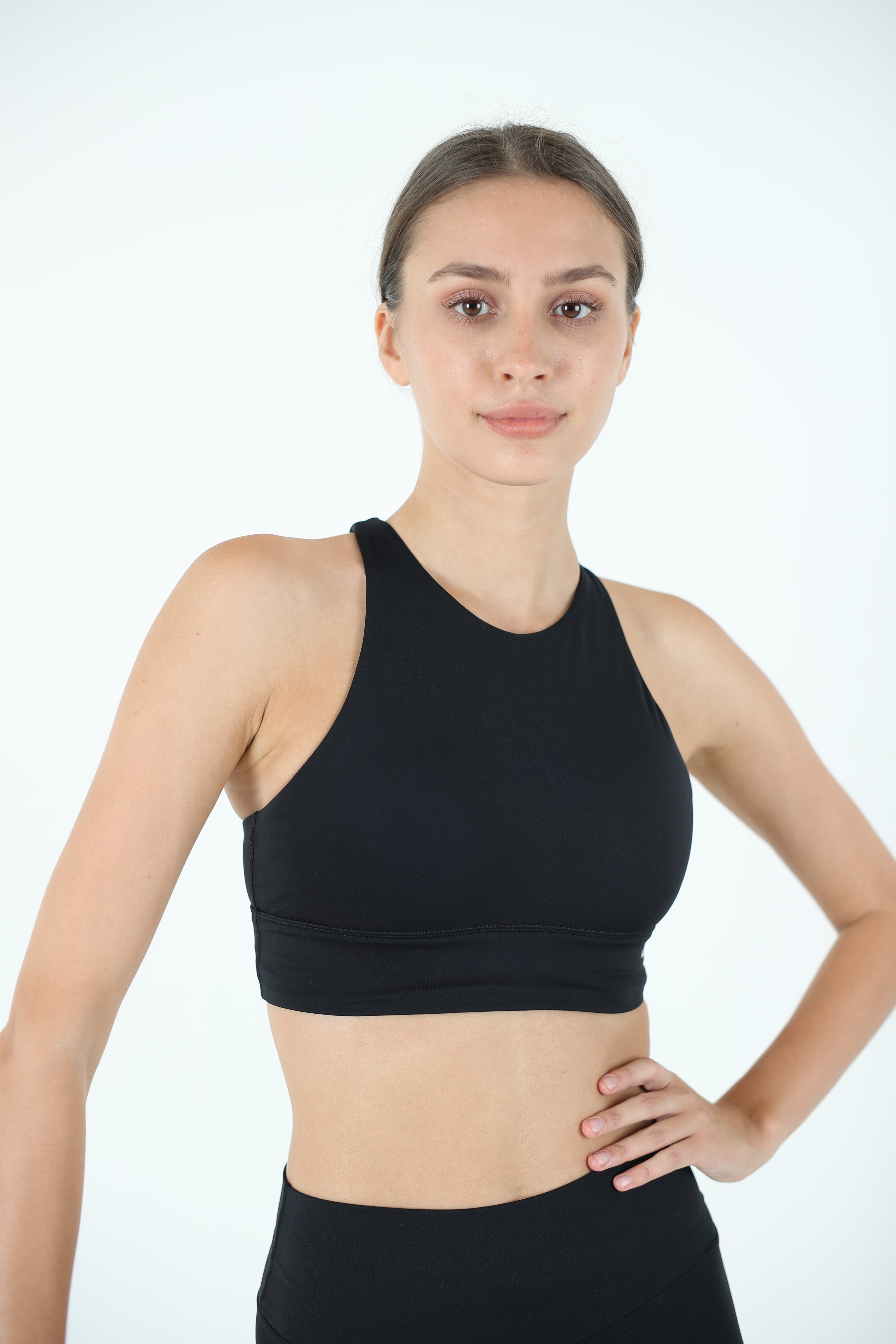 High Neck Crossback Sports Bra