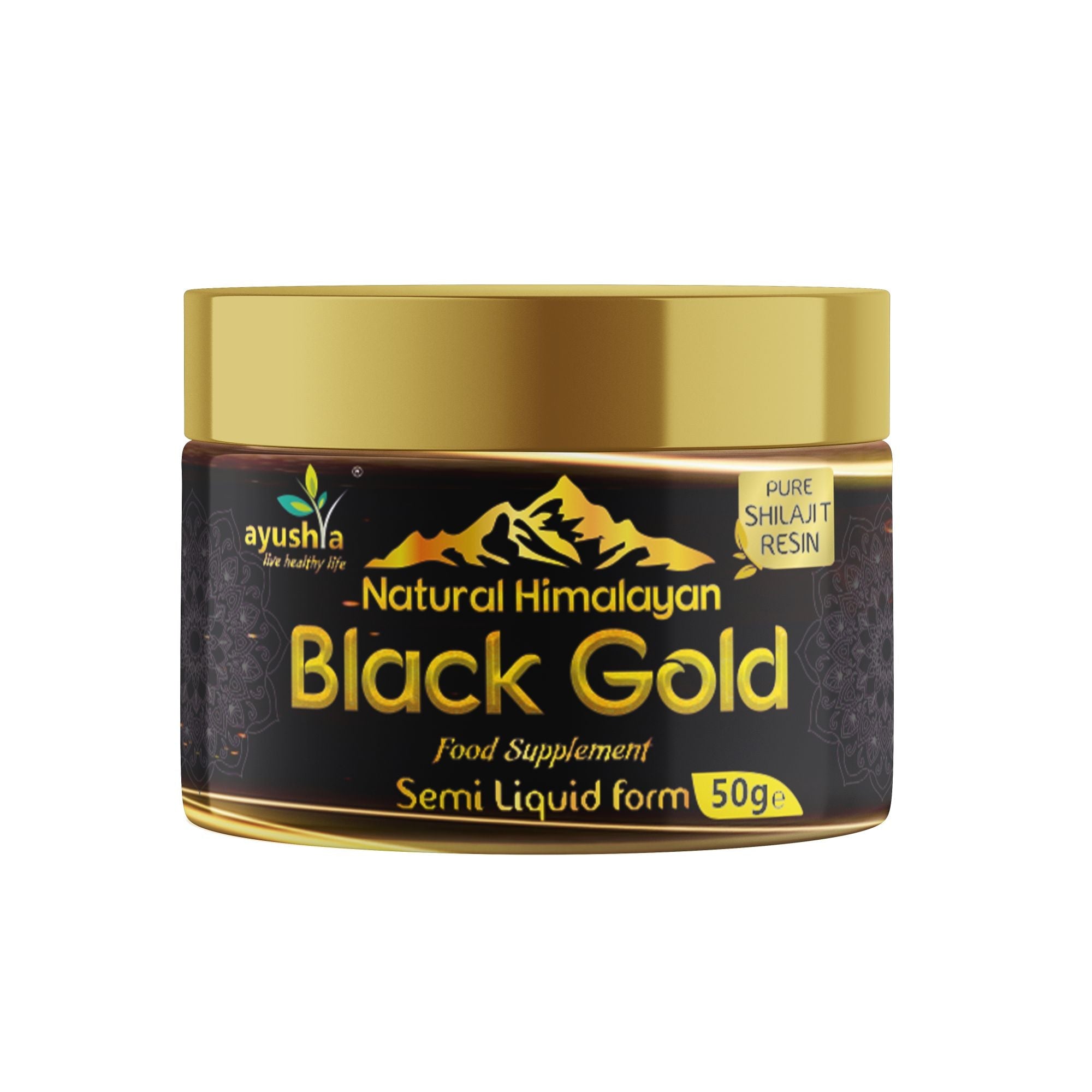 Black Gold Pure Himalayan Shilajit Resin - Natural Fulvic Acid & 85+ Trace Minerals - High Potency Energy, Focus & Immune Support - Lab Tested Ayurvedic Supplement - 50 grm-0
