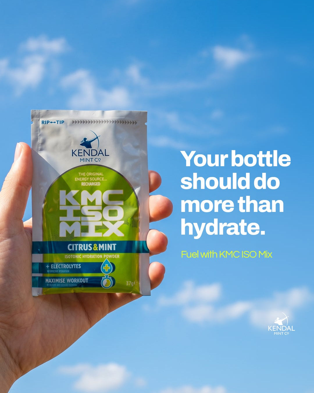 KMC ISO MIX Isotonic Hydration Citrus Mint | +Electrolytes | Vegan & Gluten Free | 24 x 37g-1