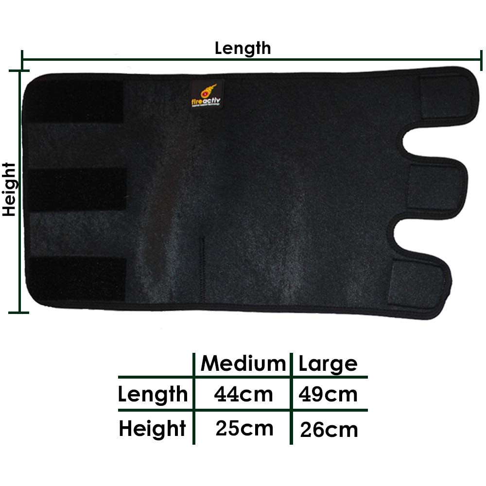Fireactiv Thermal Calf Support Sizes