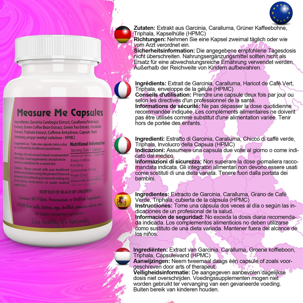 Ayushya Measure Me Capsules (Metabolism Blend) Active Lifestyle & Healthy Weight Support - Vegan, Gluten Free, Non-GMO, 60 Capsules-1