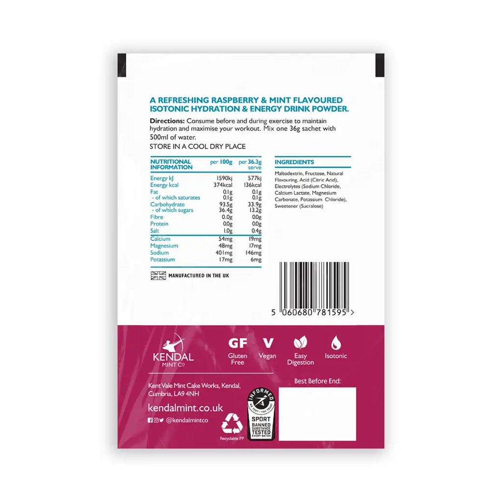 KMC ISO MIX +Electrolytes +DualCharge Carbs -  Raspberry Mint [NEW 100% Recyclable]-2