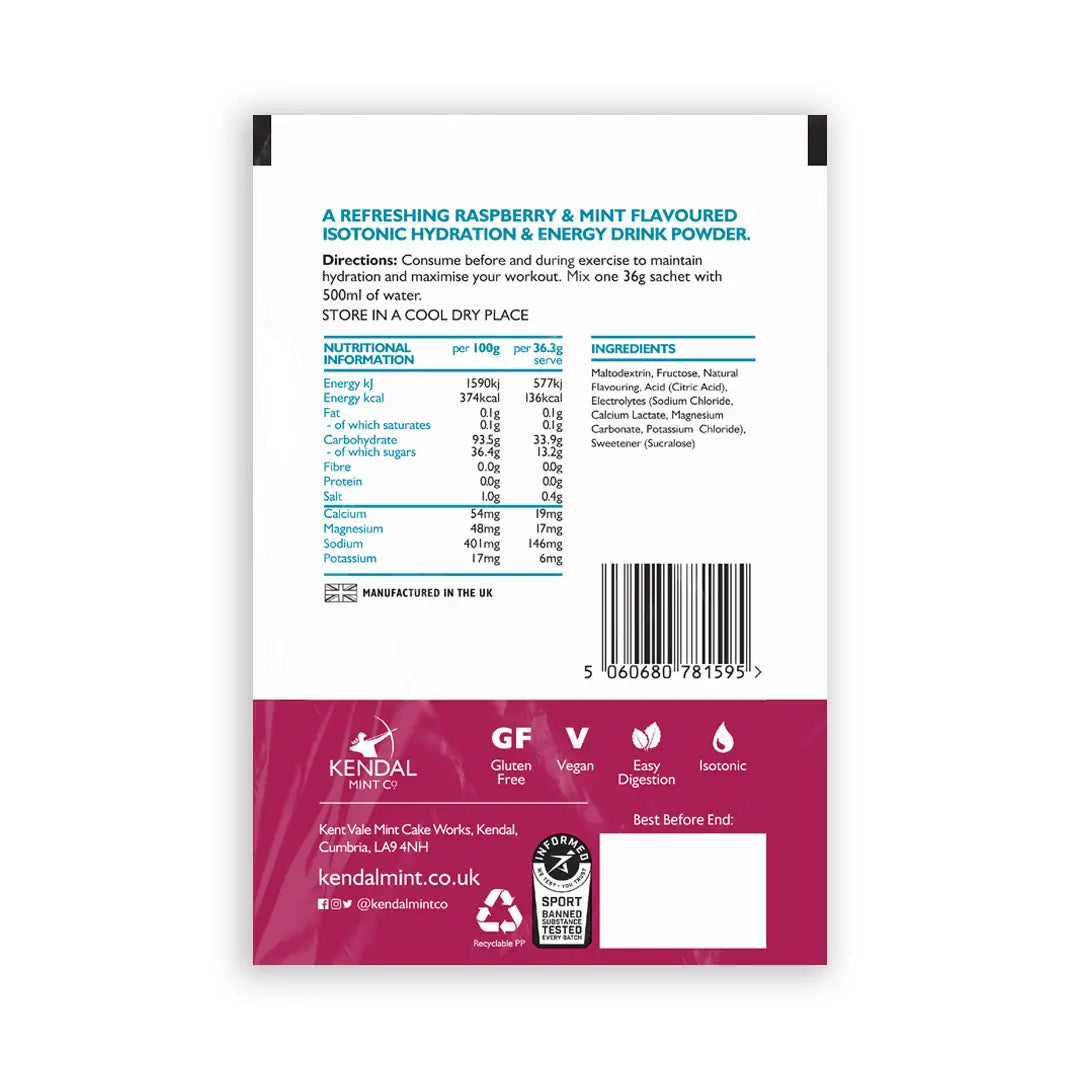 KMC ISO MIX +Electrolytes +DualCharge Carbs -  Raspberry Mint [NEW 100% Recyclable]-2