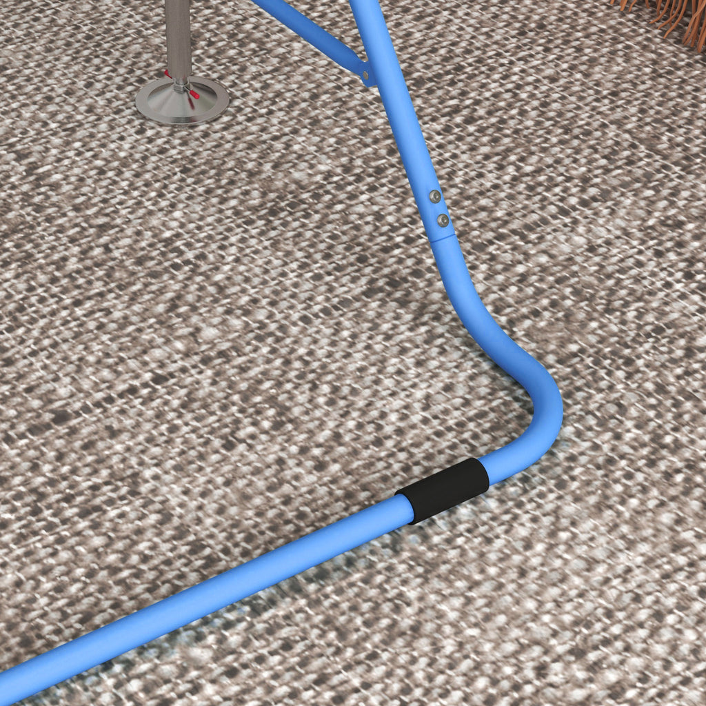 HOMCOM Kids Gymnastic Bar, Adjustable Height Foldable Training Bar Blue 3
