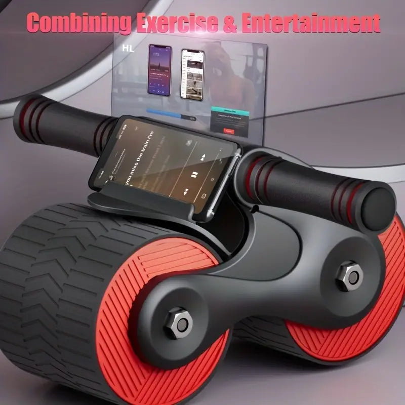 Automatic Rebound Abdominal Muscle Training Wheel-1