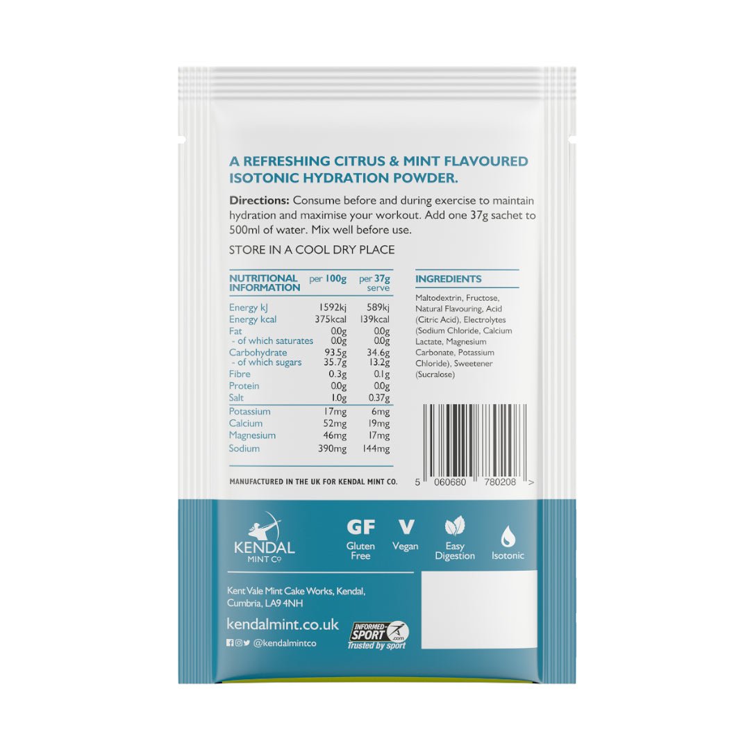 KMC ISO MIX Isotonic Hydration Citrus Mint | +Electrolytes | Vegan & Gluten Free | 24 x 37g-4