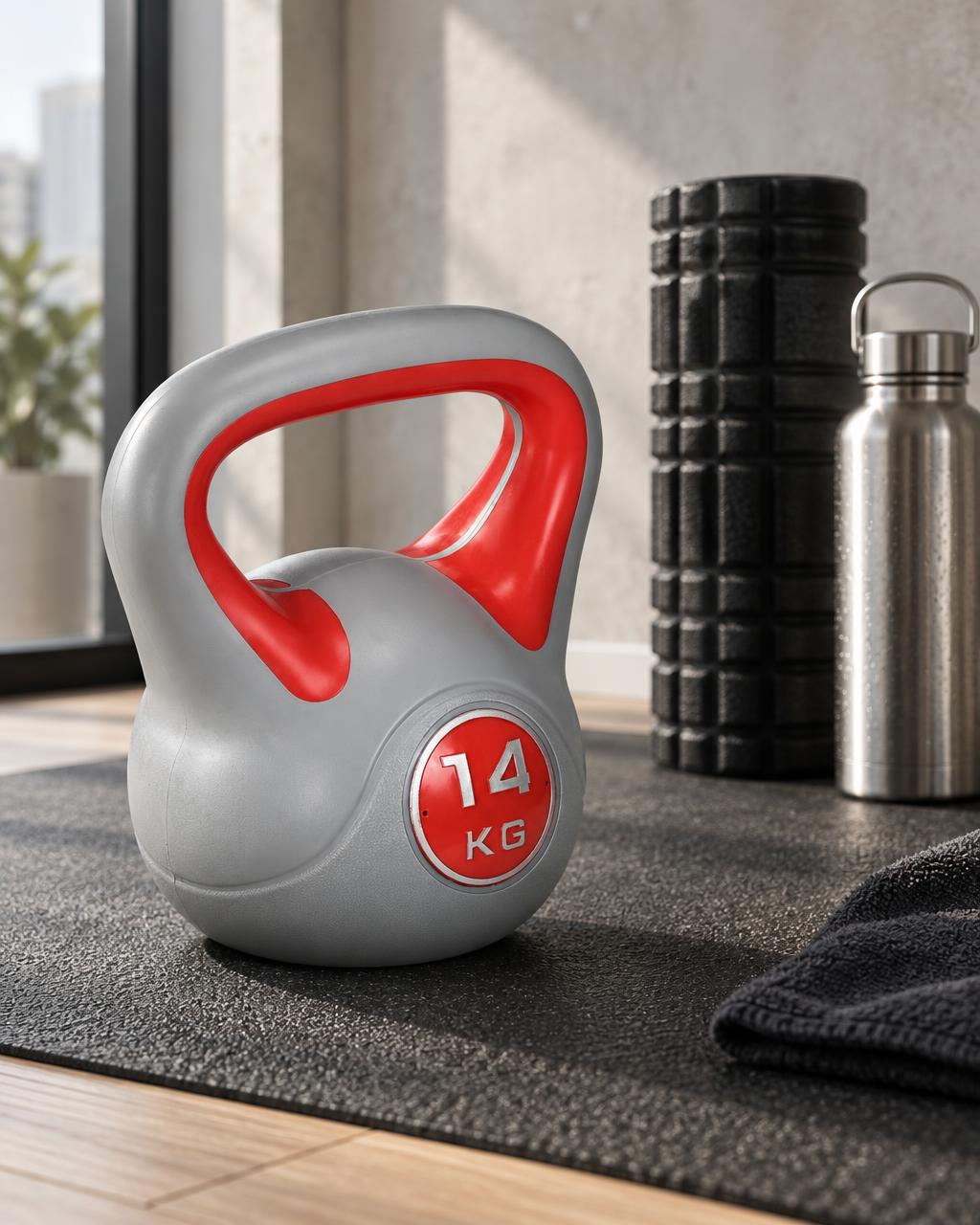 14kg Kettlebell lifestyle home workout angle