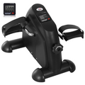 HOMCOM Mini Portable Exercise Bike – Manual Pedal Machine with LCD Monitor, Black