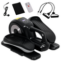 SPORTNOW Mini Seated Elliptical Trainer w/ Remote, LCD & 12 Programs (Black)