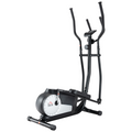 HOMCOM Elliptical Cross Trainer w/ Adjustable Resistance, LCD Monitor & Wheels (Black)