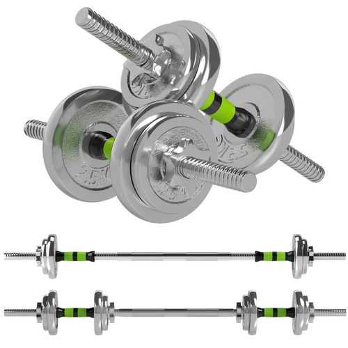 Gym Halo 20kg 2-in-1 adjustable dumbbell weight set for compact home gym training
